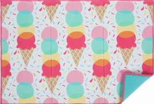 Kitchen Microfiber Drying Mat(14"x21")COLORFUL ICE CREAM CONES & SPRINKLES, Ritz - Picture 1 of 12