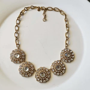 Collar retro con cuello de flores Jcrew de 16" para mujer fiesta vacaciones joyas - Imagen 1 de 3