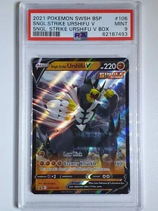 2021 Pokemon Urshifu V SWSH106 Single Strike Urshifu V Box - PSA 9 - Picture 1 of 2