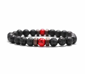 Natural Stone Bead Bracelet Rock Hip-Hop Rock Street Culture Colorful Stone NR.3 - Picture 1 of 1