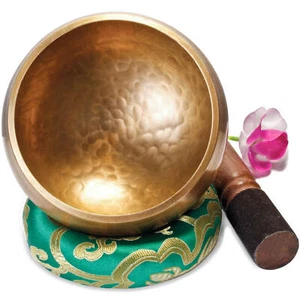 Große Tibetische Klangschale 500g, 13cm. Set für Yoga Meditation Schule als Gong - Bild 1 von 7