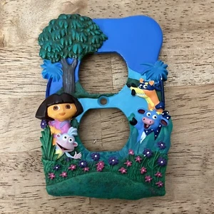Vintage Dora The Explorer Decorative Plug In Ceramic Cover Wall Plate - Picture 1 of 5