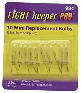 12 volt Christmas Light Bulbs Clear Mini for 10 11 12 ct Tree Topper LightKeeper - Picture 1 of 10