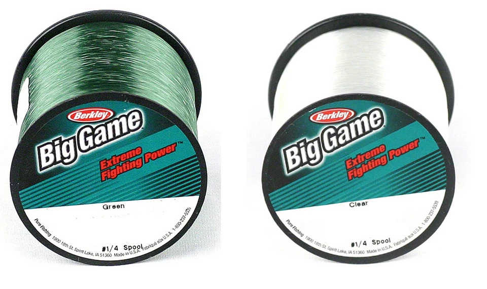 Linha de pesca Berkley Trilene Big Game verde 10 lb-50 lb ou transparente 10 lb-25 lb - Imagem 1 de 1