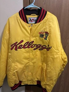 Vintage NASCAR Terry Labonte Chase Authentics Satin Jacket Size L Kelloggs - Picture 1 of 9