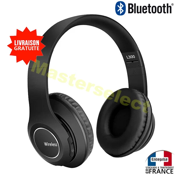 Cuffie Bluetooth 4.2 Con Lettore Di Scheda MICROSD Radio Fm senza Fili L300 - Immagine 1 di 1