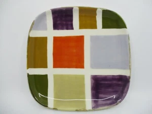 VIETRI QUADRI SQUARE SALAD PLATE- 7 7/8" 0712H - Picture 1 of 2