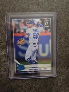 Donruss Optic Rated Rookie 2019 Jeff McNeil Black Prizm RC #/25 New York Mets - Imagen 1 de 2