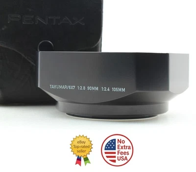 [Top MINT w/ Case] Pentax Metal Lens Hood Shade For 6x7 67 90mm 105mm From JAPAN - image 1 of 4