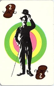 Tarjeta coleccionable educativa Charlie Chaplin 1972 #2 bota - Imagen 1 de 2