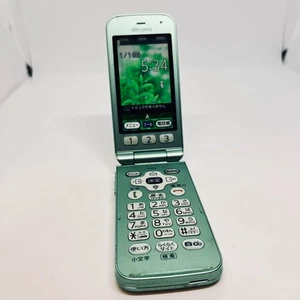 Fujitsu F-02J FLIP PHONE UNLOCKED SIM FREE DOCOMO Android Green from Japan Used - Picture 1 of 12