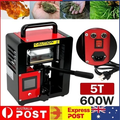 5T Hydraulic Rosi Heat Press Machine 2.4x4.7" Extraction Dual Heating Plates AU - image 1 of 4