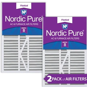16x25x5 1/4 (5.25) Goodman/Carrier/Amana Replacement MERV 8 Air Filters 2 Pack - Picture 1 of 7