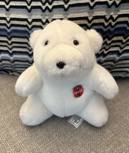 Vintage 1993 Coca-Cola 7 Zoll Stofftier Plüsch Eisbär mit "Always Coca Cola" Abzeichen - Bild 1 von 4