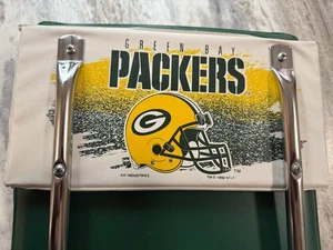 Silla Cojín Asiento Estadio Plegable Plegable Green Bay Packers 1996 De Colección - Imagen 1 de 5