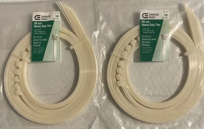 Коммерческие электрические (2) 10 упаковок 36-дюймовых сверхпрочных галстуков на молнии (всего 20) - Изображение 1 из 3