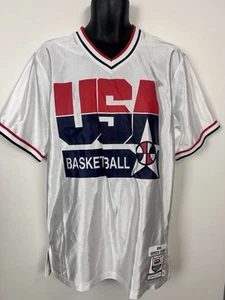 USA Dream Team Mitchell & Ness 1992 Patrick Ewing shooting shirt size 40/Medium - Picture 1 of 9