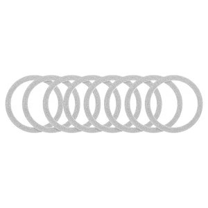 8Pcs Magnetic Sticker Ring, Metal Sparkle Magnetic Adapter Ring, Silver - Afbeelding 1 van 7