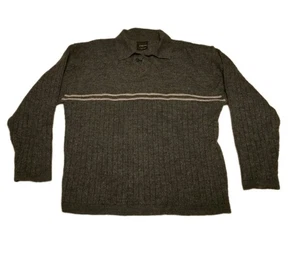 Cambridge Classics Size L Large Grey Wool/Acrylic Sweater - Picture 1 of 4