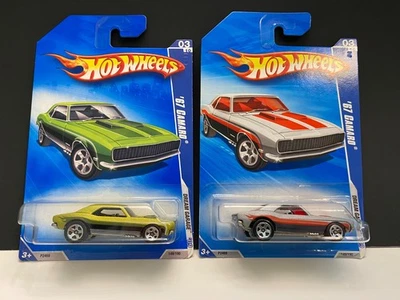 Hot Wheels 2009 Dream Garage 67 Camaro Lot of 2 w/Kmart Nice Cards Fast Box Ship - Image 1 of 4