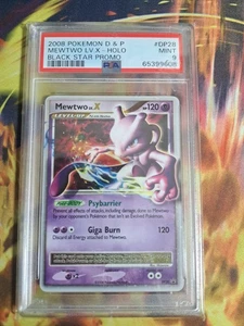 Pokemon Mewtwo Lv.X Black Star Ultra Rare Promo DP28 PSA 9 Mint - Picture 1 of 2