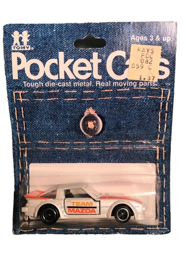 TOMY POCKET CARS TEAM MAZADA SAVANNA RX7 COCHE NUEVO STOCK ANTIGUO NUEVO EN PAQUETE 1977 Foto 1 de 1