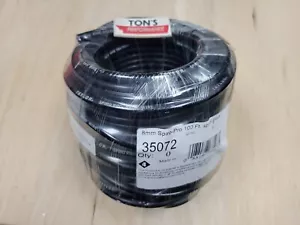 Taylor 35072 100 ft roll 8mm BLACK silicone SPIRO PRO SPARK PLUG WIRE - Picture 1 of 1