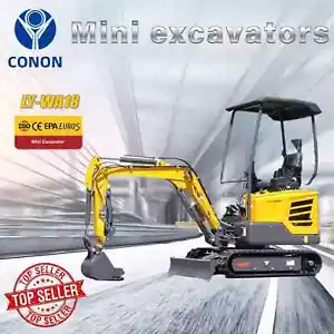 Brand NEW MINI Excavator Kubota DIESEL Engine 1.8T landscape Heavy machine dig - Picture 1 of 13