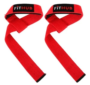 Gym Hand Strap Hook Power Weight Lifting Squads Wrist Support Pull Up Grip UK - Picture 1 of 5
