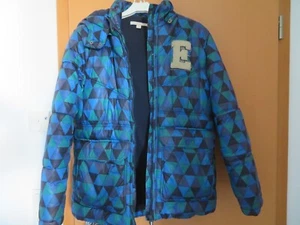 ESPRIT Winter Jacke Jungen Blau-Grün Kapuze Gr. 152/158 M - Bild 1 von 7