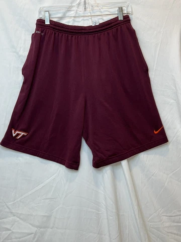 Nike Virginia Tech Hokies Men‘s Dri-Fit Basketball Work Out Shorts Large Cover