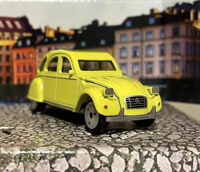 Modellino Majorette Citroen 2CV 2 CV 253A-3 Giallo 1/60 Neuvo Senza Scatola - Immagine 1 di 4