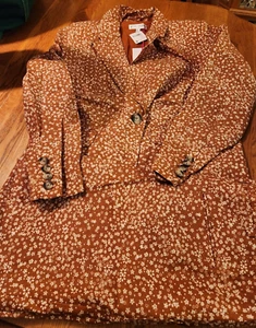 Free People Womens Maggie Suit Linen Suit Shop Toffee Combo Size 12 $268 - Picture 1 of 14