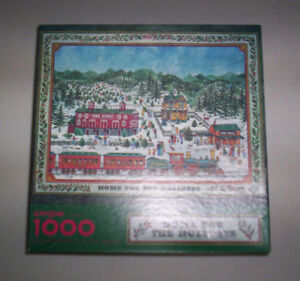 Springbok Christmas jigsaw puzzle 1000 piec Home for the Holidays Bob Schneeberg