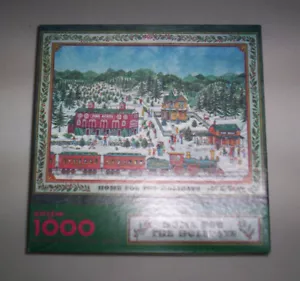 Springbok Christmas jigsaw puzzle 1000 piec Home for the Holidays Bob Schneeberg - Picture 1 of 3
