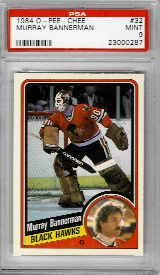 1984 O-Pee-Chee #32 Murray BANNERMAN - PSA 9+++ Black Hawks - Image 1 of 1
