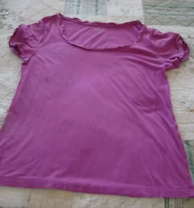 PINK TAGLESS RIBBON TRIMMED BLOUSE by ANN TAYLOR LOFT, SZ L - Picture 1 of 5