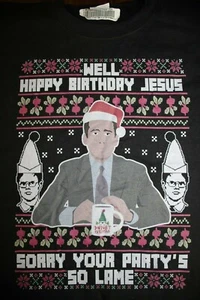 WELL HAPPY BIRTHDAY JESUS- SORRY YOUR PARTY'S SO LAME Felpa, XL in Nero - Foto 1 di 5