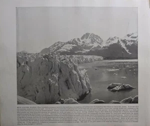 c1890 PRINT ~ MUIR GLACIER ALASKA - Picture 1 of 1