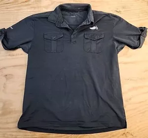 Chilis Trainer Logo Green Pocket Polo Work Shirt Mens Medium Cotton Blend - Picture 1 of 10