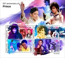 Famous Singer Musician Prince 65th Anniversary MNH Stamps 2023 Sierra Leone M/S