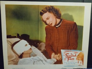 Lobby Card 1950 SECOND FACE Ella Raines bandaged in hospital Rita Johnson