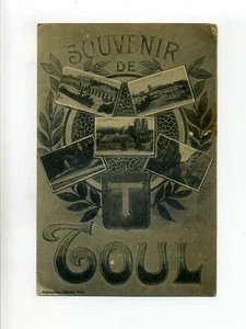 Tarjeta postal Souvenir de Toul Francia 1919 enviada por Pvt A.R. Martel, APO Trier Alemania - Imagen 1 de 2
