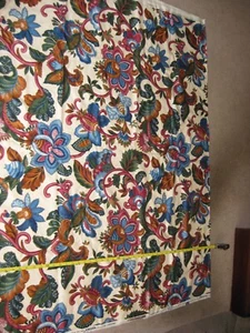Vintage Waverly Jakobin Blumen Pinehurst polierter Baumwollstoff 3+ Yards - Bild 1 von 2