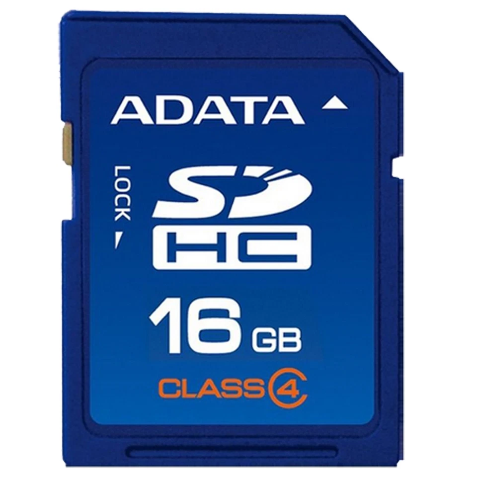 16GB NO Original ADATA  SD Card Class4 SDHC Memoria Camera GPS Tablet - Image 1 of 1