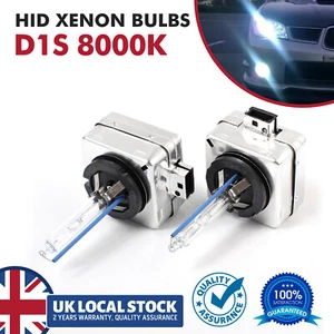 2x D1S Xenon Headlight Bulbs 8000K Blue Bulb OEM Replacement For OSRAM Phillips - Picture 1 of 10