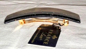 France Luxe Small Luxury Barrette in  BLACK  GALAXY French Hair Clip *sold out* - Picture 1 of 4