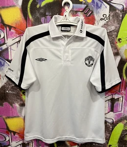 Manchester United Shirt Umbro 90s Football Soccer Jersey Polo Mens size M/L - Picture 1 of 18