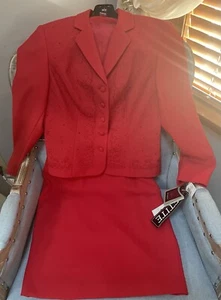 TRAJE FALDA JOHN MEYER/TALLA 8P NUEVO CON ETIQUETAS ROJO - Imagen 1 de 8