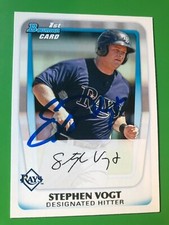 San Francisco Giants STEPHEN VOGT Signed Bowman Card